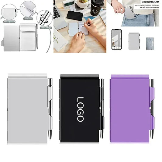 Aluminum Notepad & Pen Set - Premium Business Stationery