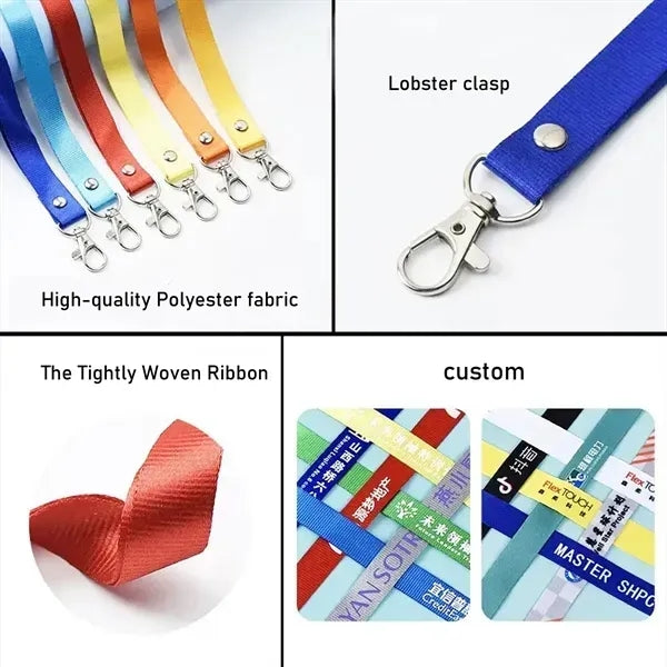 Metal Clip Lanyard Neck Strap for ID Badge