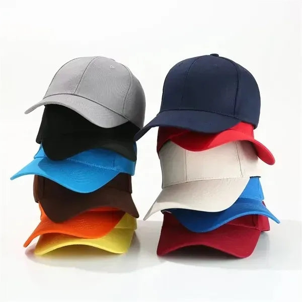 Adjustable Cotton Baseball Cap - Custom Fit Hat
