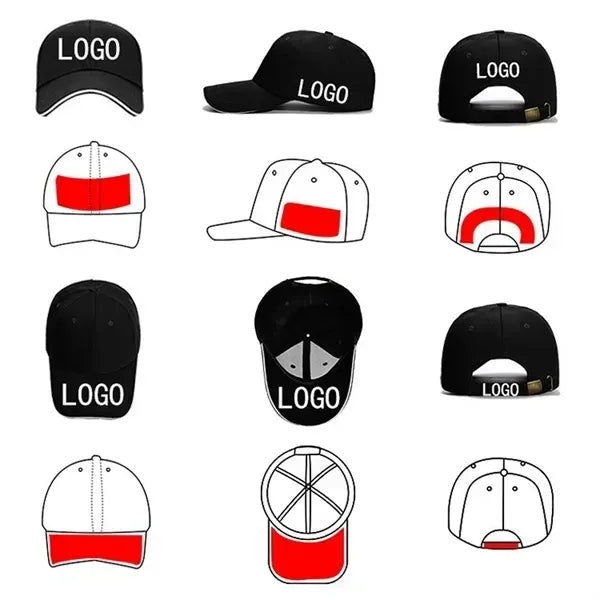 Adjustable Cotton Baseball Cap - Custom Fit Hat