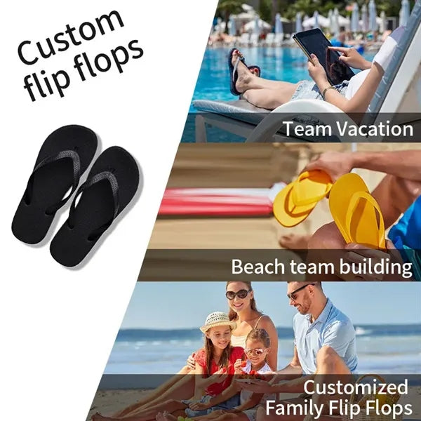 PVC Rubber Adult Bathroom Shower Beach Slipper Flip Flops