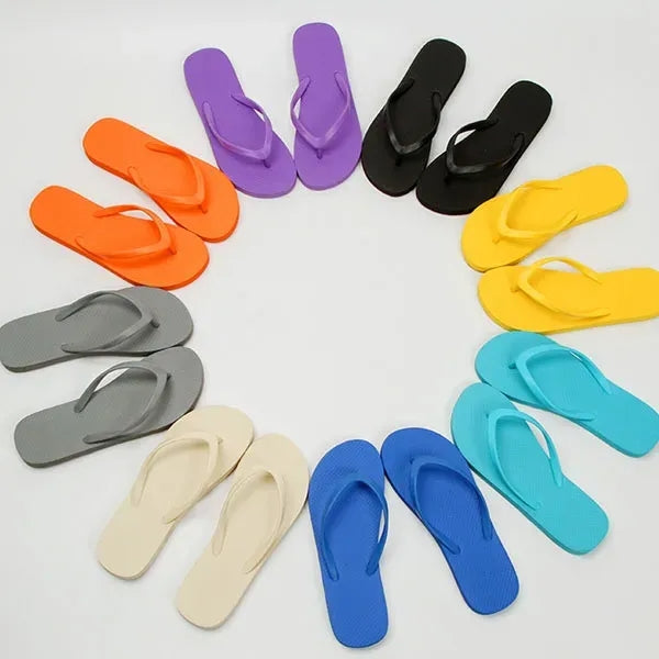 PVC Rubber Adult Bathroom Shower Beach Slipper Flip Flops