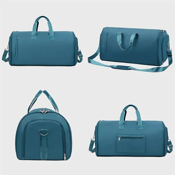 Nylon Travel Duffel With Independent Shoe Compartment Bag