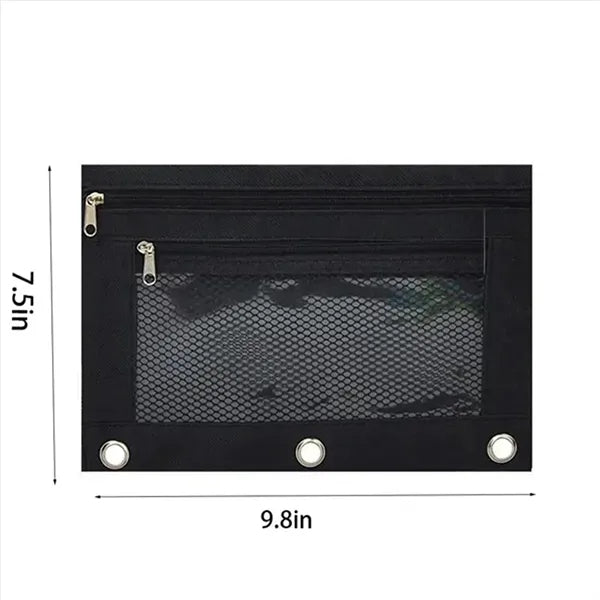 Zipper Pencil Bag with Grid Window