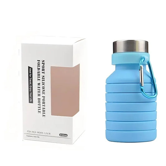 Outdoor silicone folding water cup