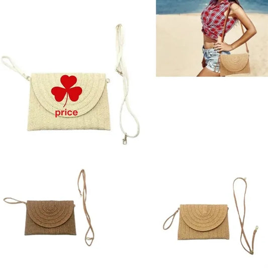 Straw Clutch Handbag