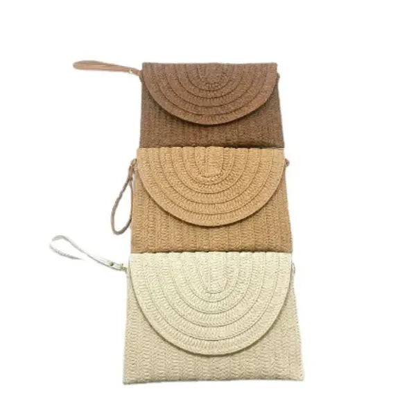 Straw Clutch Handbag