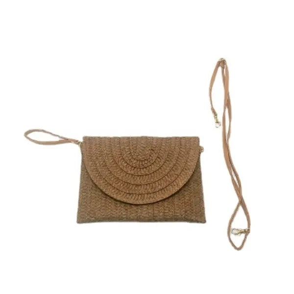 Straw Clutch Handbag