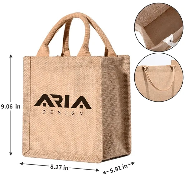 Eco-Friendly Jute Shopping Tote Bag