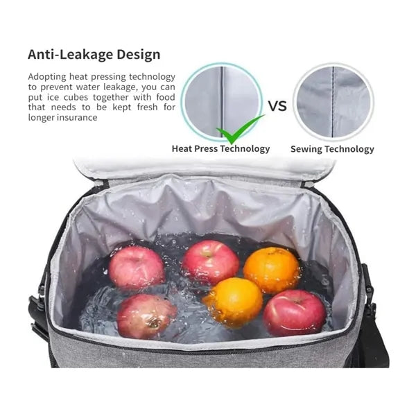 15L Leakproof Thickened Insulated Cooler Lunch Bag