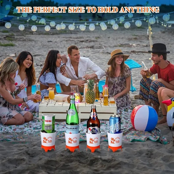 Drink Cup Holder Stand Coasters w/Bottle Opener