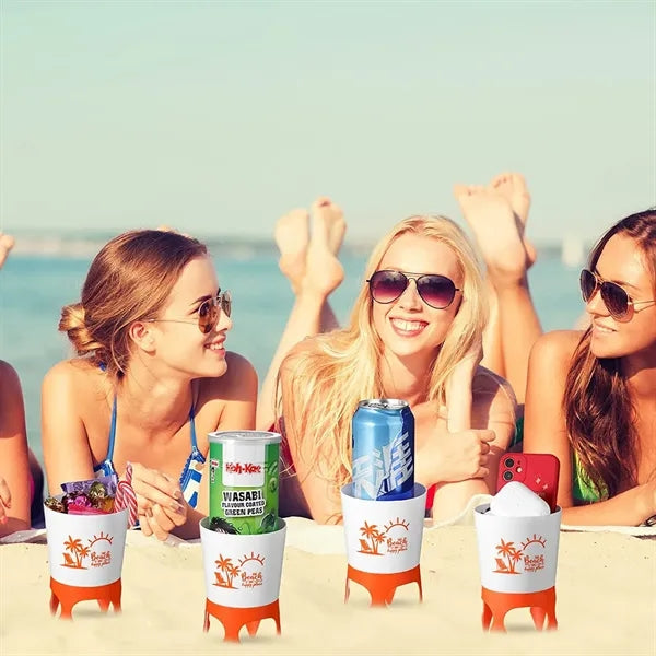 Drink Cup Holder Stand Coasters w/Bottle Opener