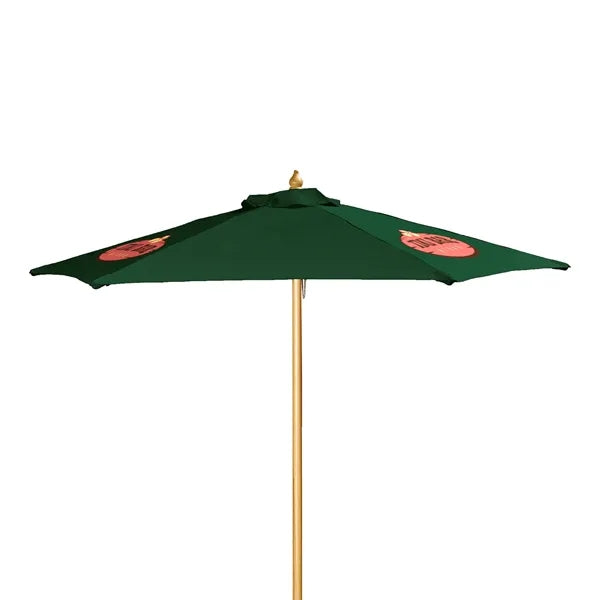 7' Wood Market Umbrella Kit (3 Imprints)