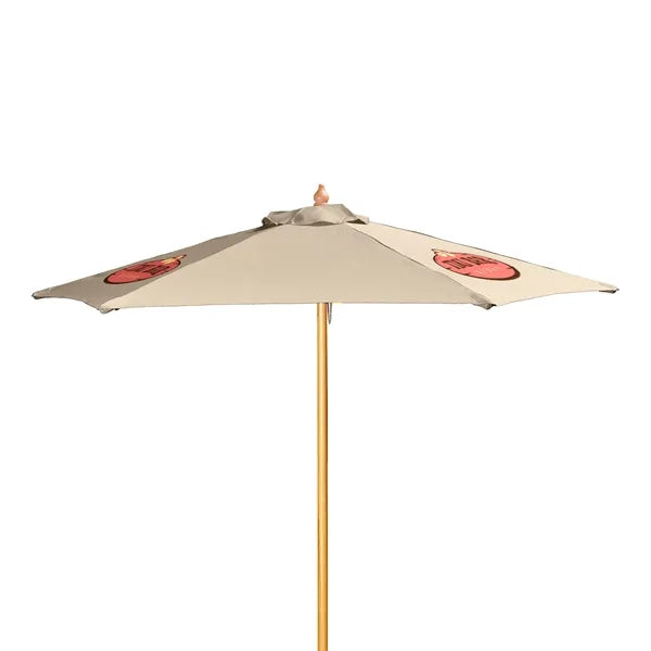 7' Wood Market Umbrella Kit (3 Imprints)