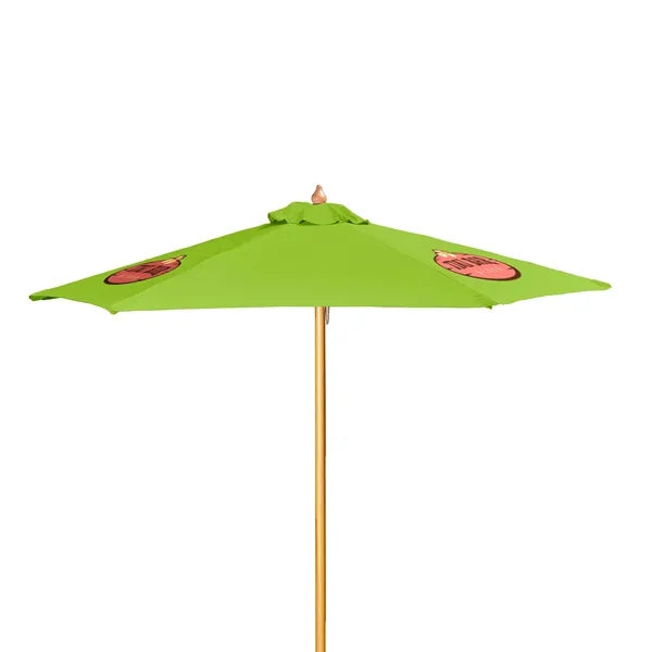 7' Wood Market Umbrella Kit (3 Imprints)