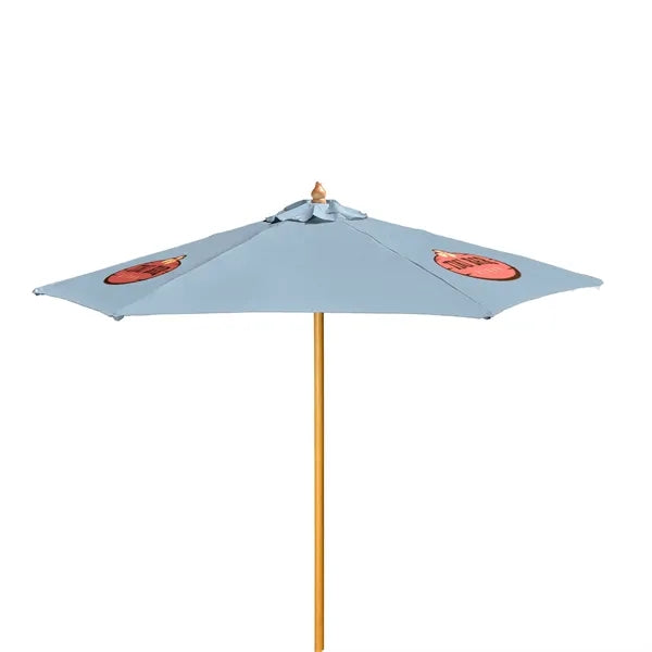 7' Wood Market Umbrella Kit (3 Imprints)