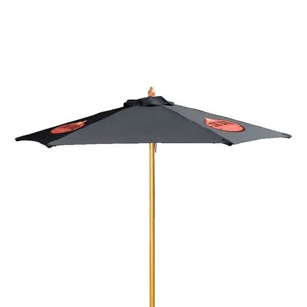 7' Wood Market Umbrella Kit (3 Imprints)