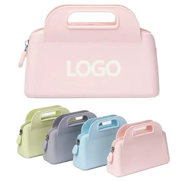Waterproof Silicone Zipper Bag With Handle