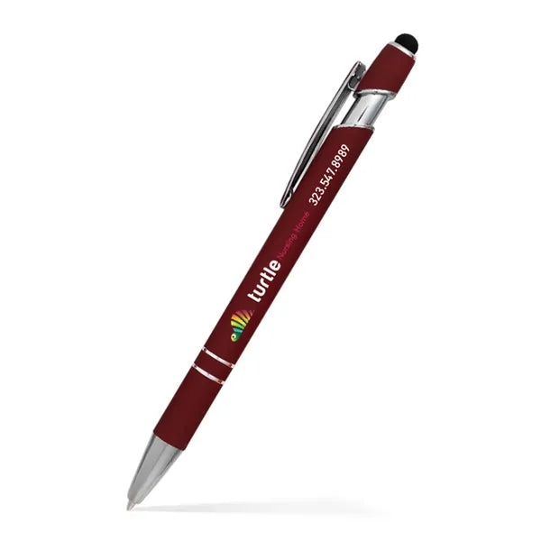 Alexandria Stylus Satin Soft Touch Click Metal Pen