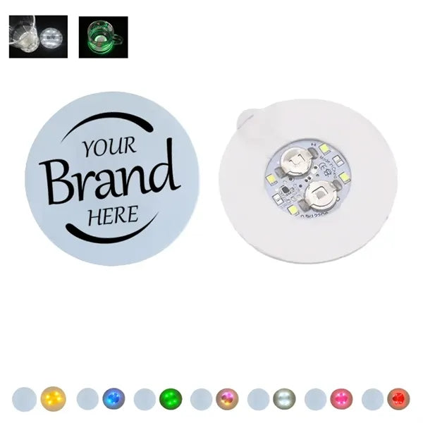 Light Up Coasters Bottle Sticker