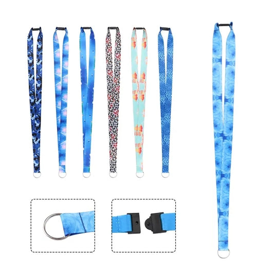 3/4 " Polyester Key Lanyard W/ Safety Breakaway Buckle