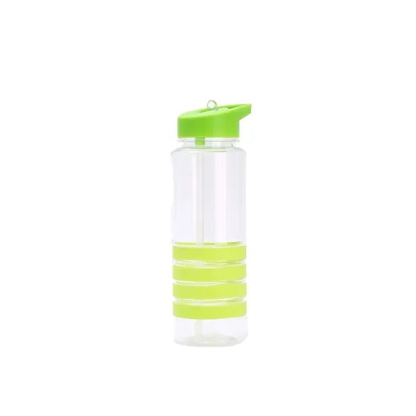 Clear Water Bottle With Straw