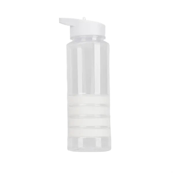 Clear Water Bottle With Straw