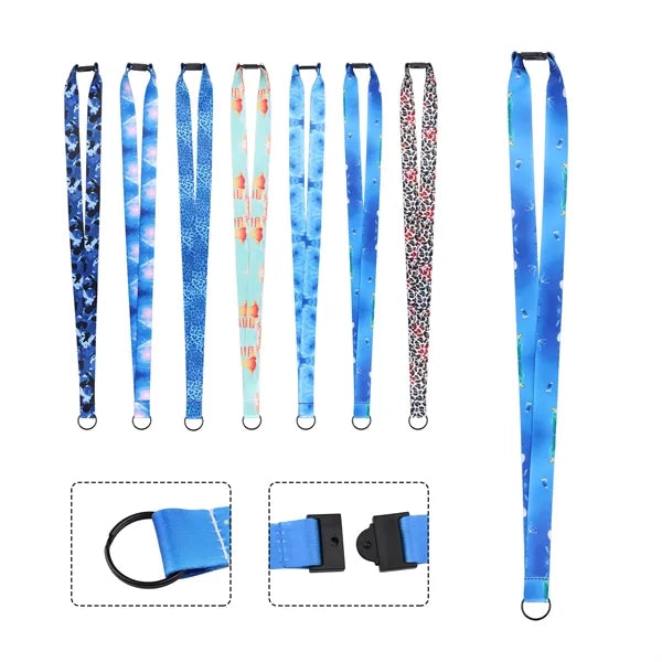 3/4" Safety Breakaway Lanyard W/ Ring for Keys & ID Badges