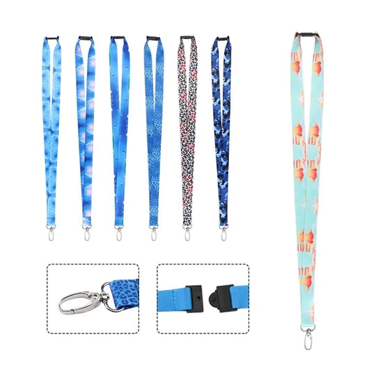 3/4" Polyester Breakaway Lanyard for ID Badges W/ Snap Clasp