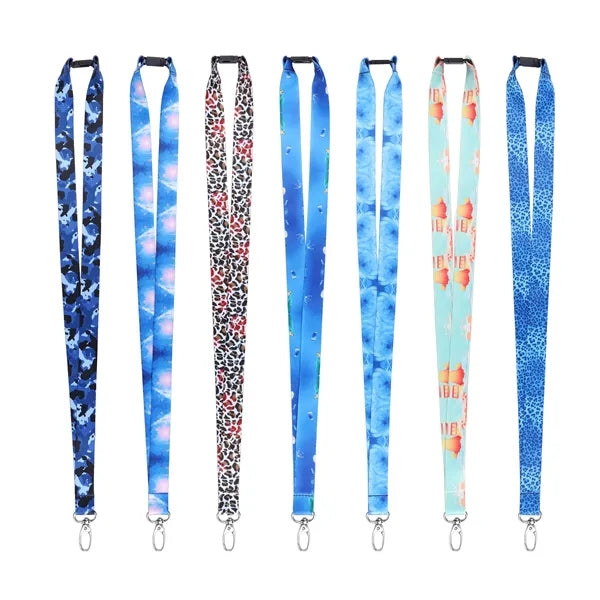3/4" Polyester Breakaway Lanyard for ID Badges W/ Snap Clasp