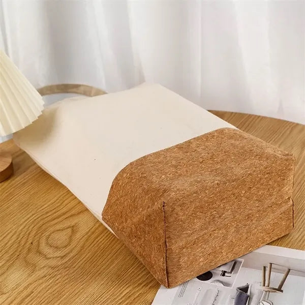 Eco-Friendly Cork Base Canvas Tote Bag Shopper Handbag