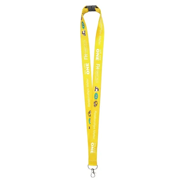 1" Polyester Breakaway Lanyard for ID Badges W/ Lobster Claw