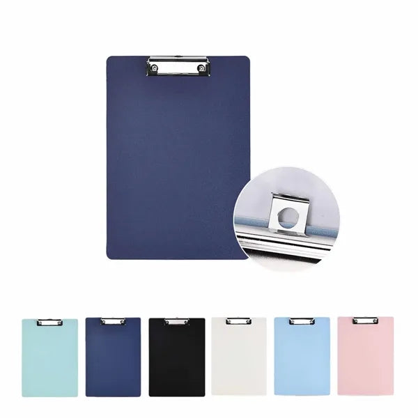 Colored Plastic Folder Board with Metal Cli A4