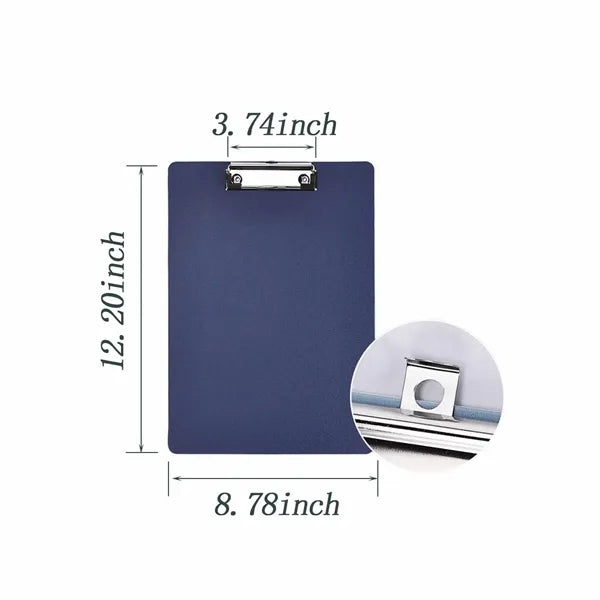 Colored Plastic Folder Board with Metal Cli A4