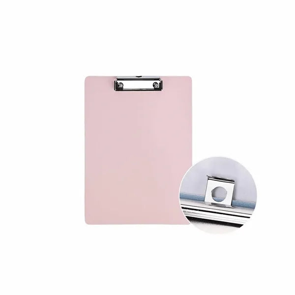 Colored Plastic Folder Board with Metal Cli A4