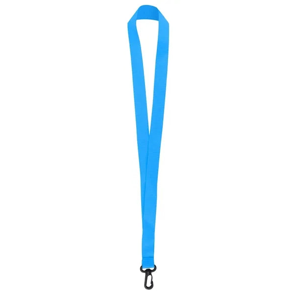 3/4" Nylon Flat Badge Holder Lanyard Strap W/ Plastic J Hook