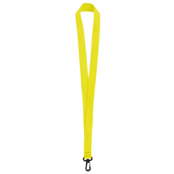 3/4" Nylon Flat Badge Holder Lanyard Strap W/ Plastic J Hook