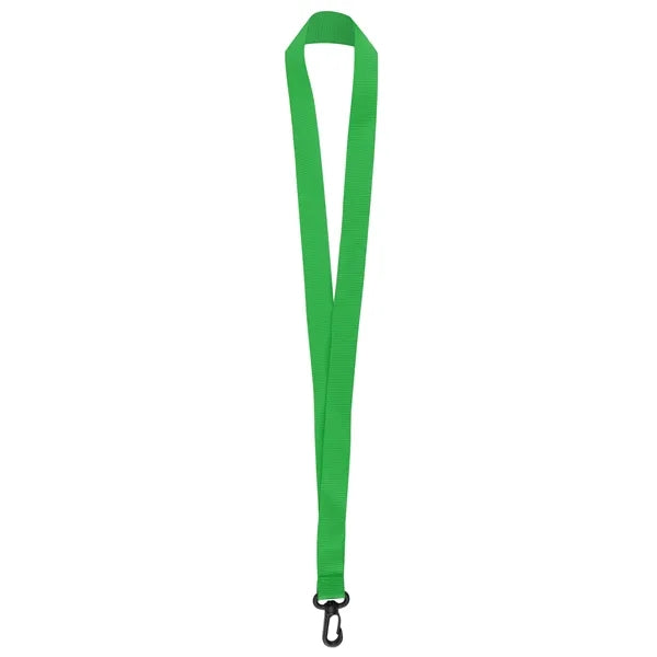 3/4" Nylon Flat Badge Holder Lanyard Strap W/ Plastic J Hook