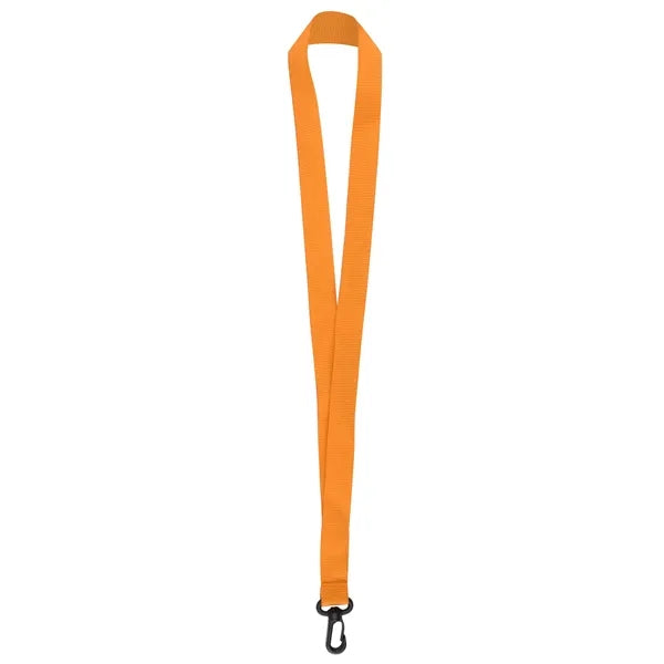 3/4" Nylon Flat Badge Holder Lanyard Strap W/ Plastic J Hook