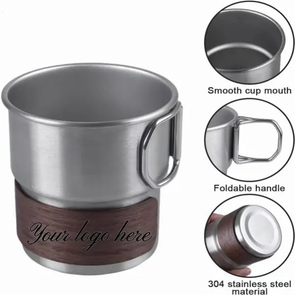 304 Stainless Steel Camping Mugs
