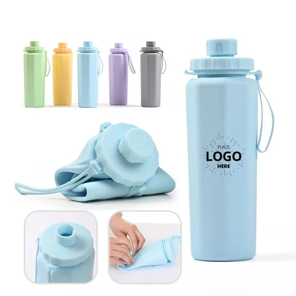 Collapsible Leakproof Silicone Sports Water Bottle