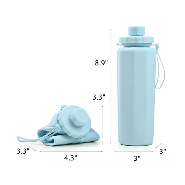 Collapsible Leakproof Silicone Sports Water Bottle