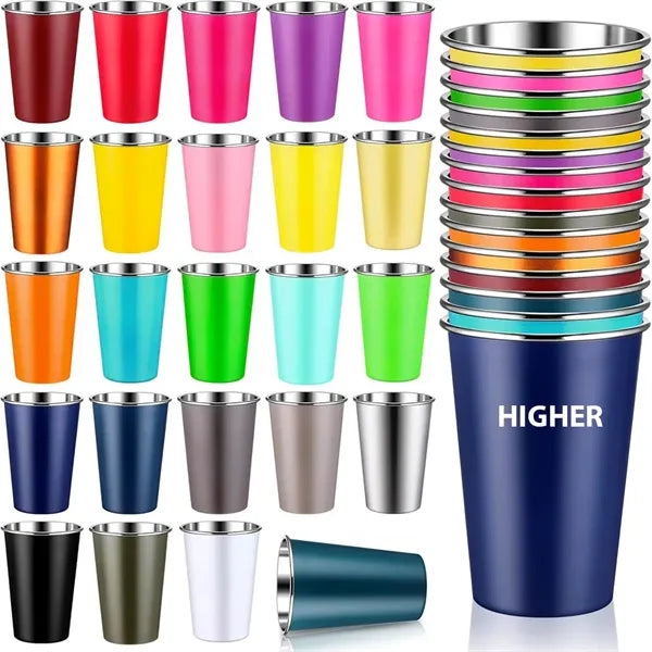 16OZ Unbreakable Stainless Steel Drinking Water Cup