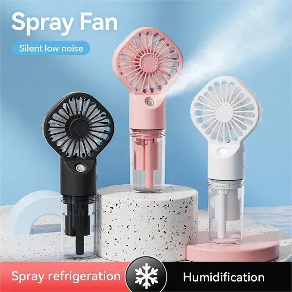 Handheld Portable Cooling Fan with Mist Spray