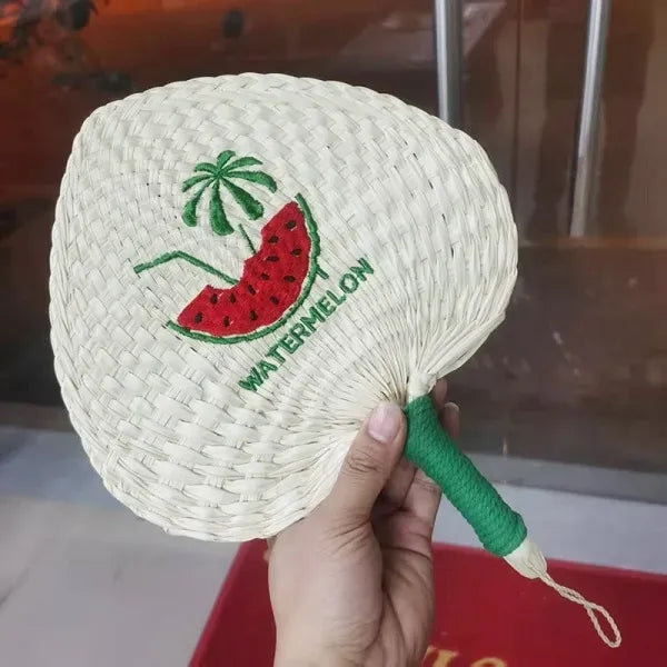 Mini Handmade Eco-friendly Straw Fan