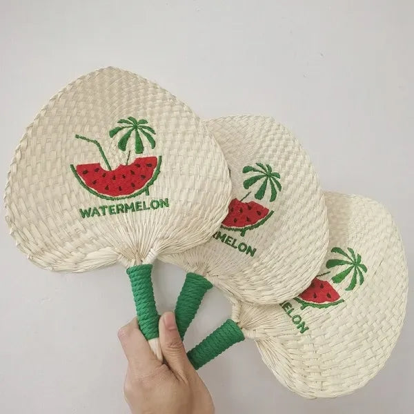 Mini Handmade Eco-friendly Straw Fan