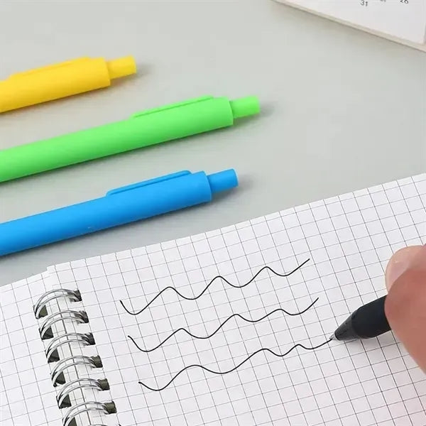 Business Office Soft Touch Promotion Candy Color Click Pen