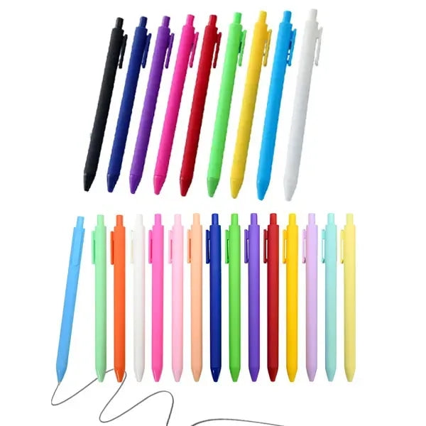 Business Office Soft Touch Promotion Candy Color Click Pen