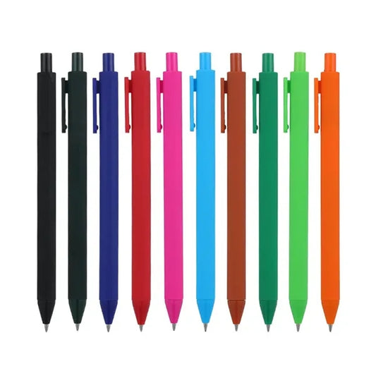 Business Office Soft Touch Promotion Candy Color Click Pen