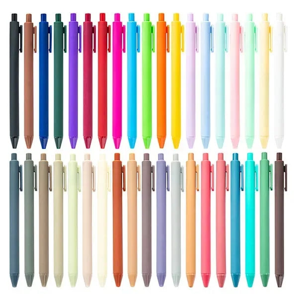 Business Office Soft Touch Promotion Candy Color Click Pen
